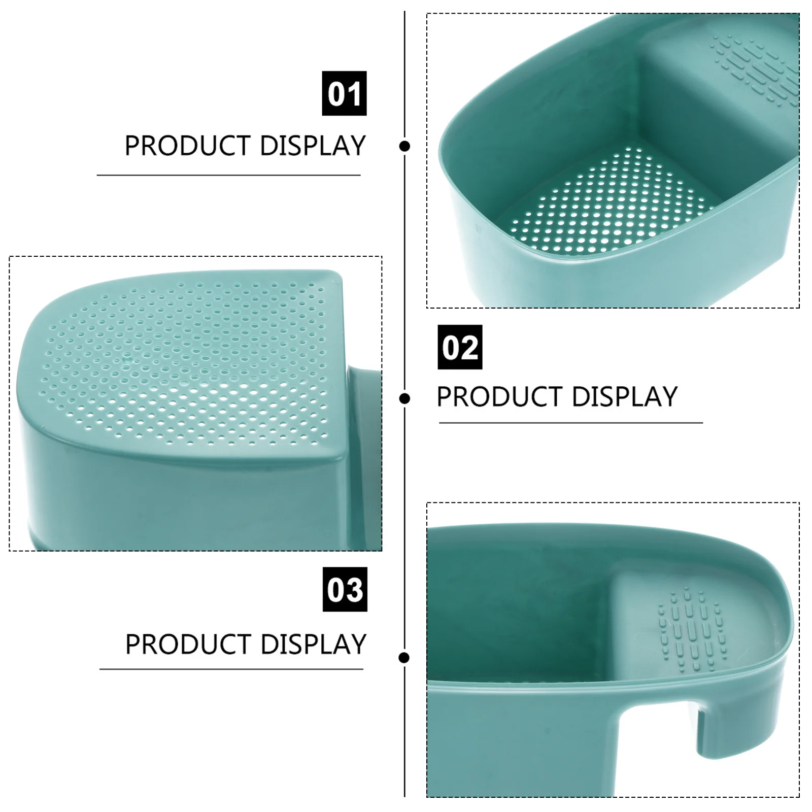 

2Pcs Premium Sink Drain Storage Holder with Efficient Drainage Holes Suitable for Kitchen Sink Basket Container for Dishcloth