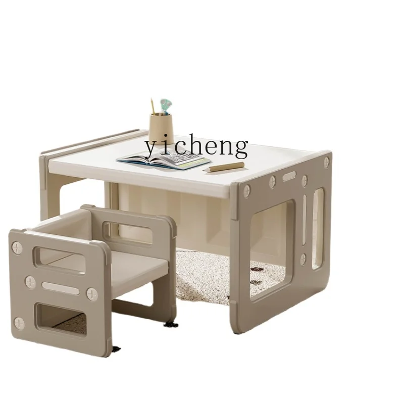 

XL Children Writing Table and Chair Suit Baby Multi-Functional Study Desk (Toy) Desk