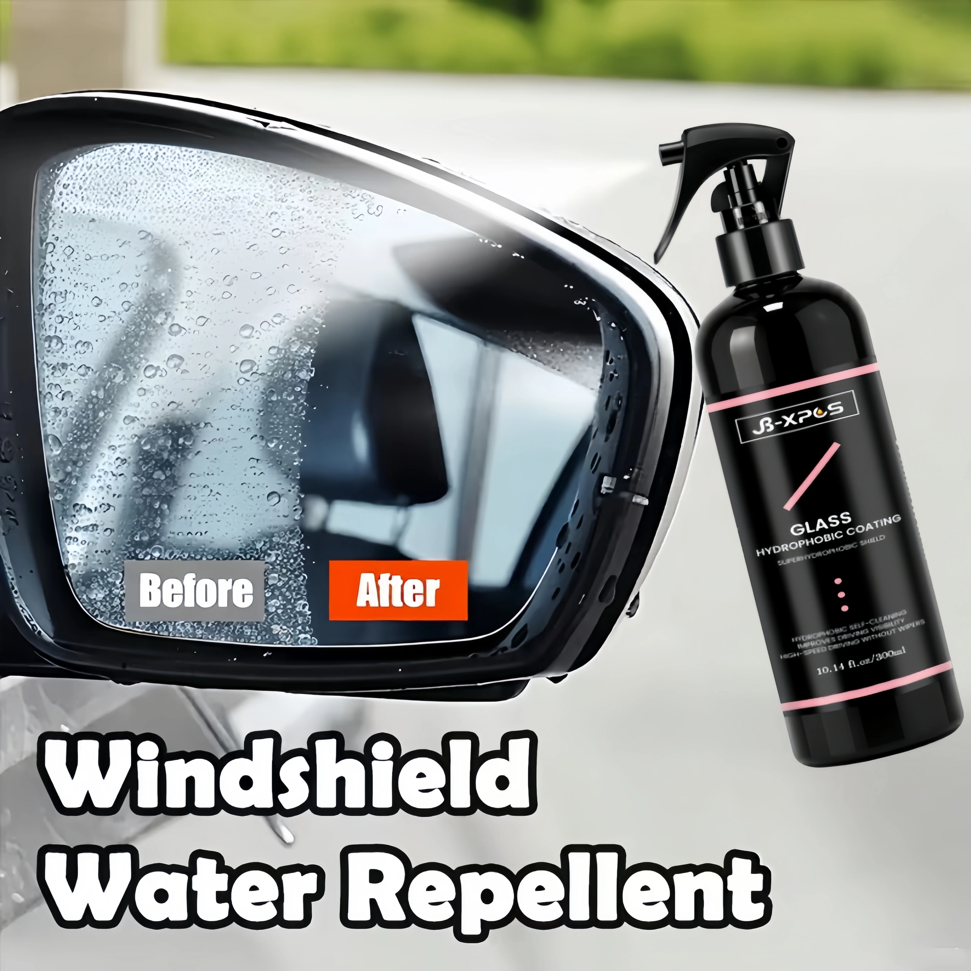 Vehicle Windshield Hydrophobic Coating, Water‑Repellent Formula For Car Glass, Keep Clear Vision On Rainy Days YT0603