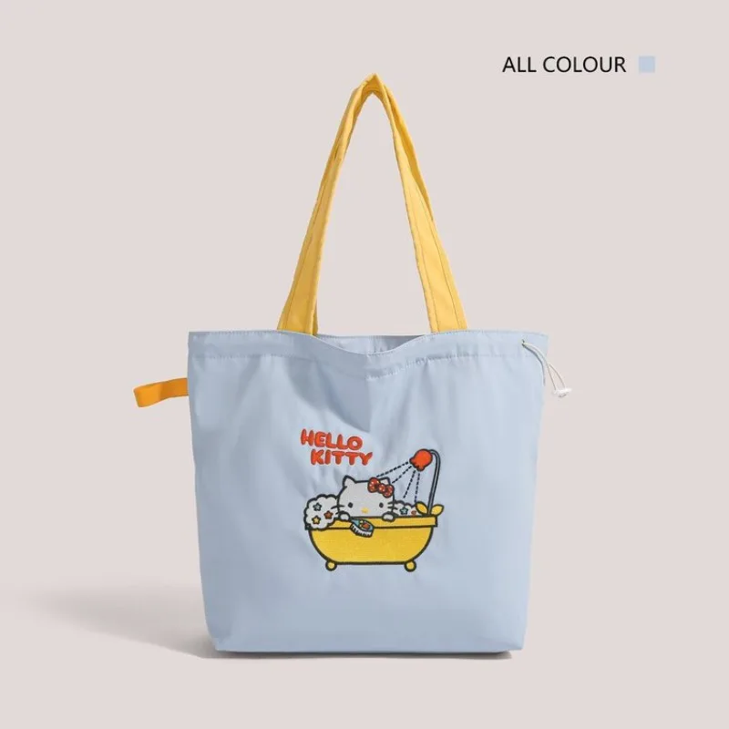 Hello Kitty Storage Bag Cute Anime Women Products Versatile Large Capacity Cartoon Handheld Student Products Girl Gift Wholesale