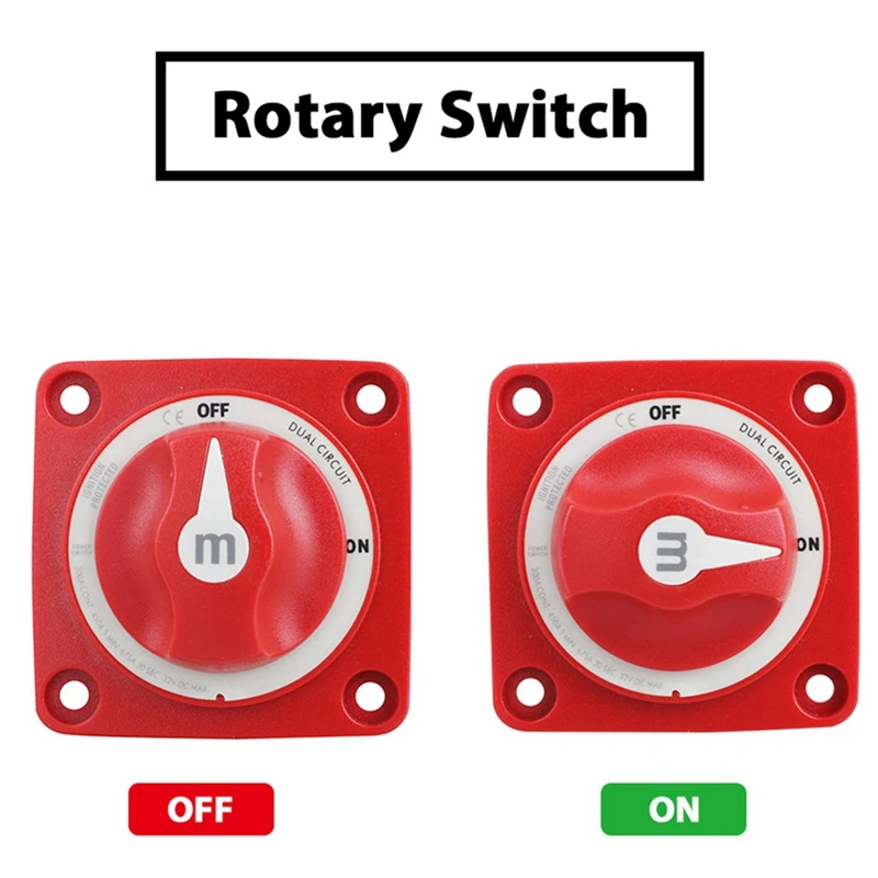 32V Batterij Schakelaar Aan/Van Dual Circuit Waterdichte Beschermde Marine Boot Batterij Isolator Schakelaars Voor Marine Boot