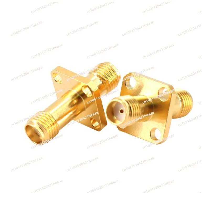 Suitable for  Adapter Gold-plated Four Hole Flange Adapter Panel Fixed Female to Female 18G