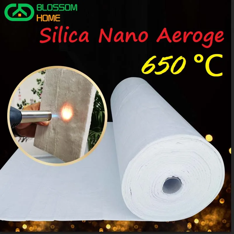 Manufacturers Supply Nano Aerogel Felt Silica Insulation Felt High Temperature Pipe Tuyere Insulation Aerogel Thickness 3/6/10mm