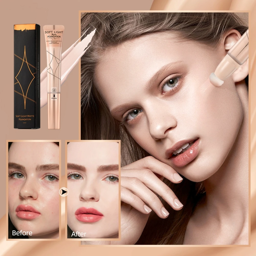 Liquid Foundation Concealer Mushroom Air Cushion Face Base Makeup Full Coverage Waterproof Brighten Cover Dark Circles Cosmetics