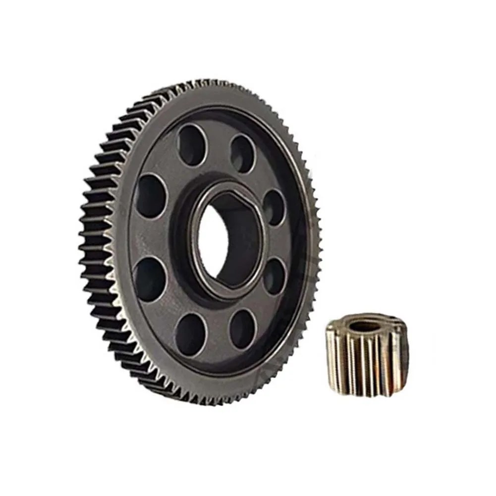 

2 шт. шестерня в сборе для 4 6 8-дюймовых газонокосилок и электрических бензопил с квадратным отверстием, 83 зуба, большая шестерня, 14 зубьев, маленькая шестерня