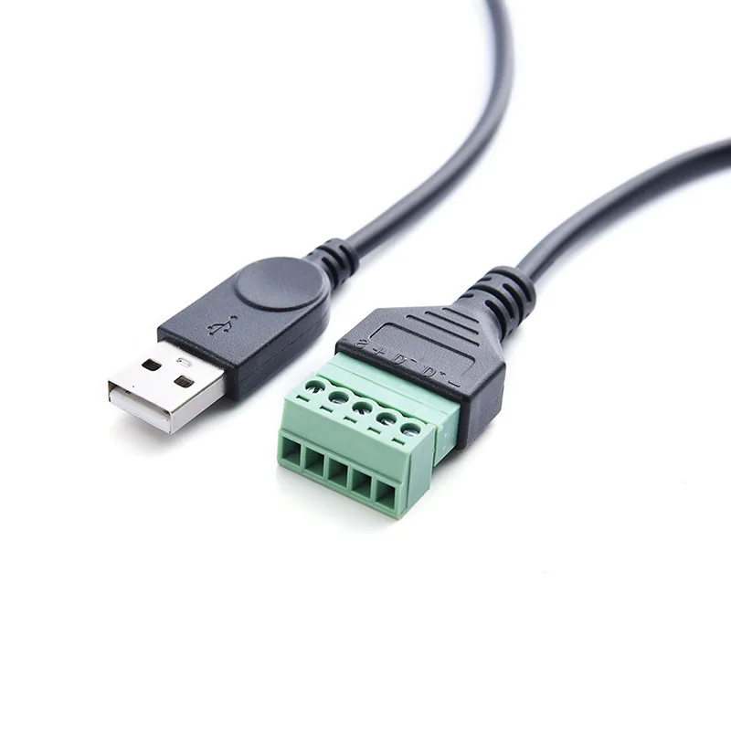 

USB 2.0 «папа» USB на 5-контактный гнездовой болтовый разъем с экранным разъемом, кабель-переходник