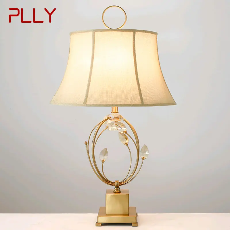 PLLY Contemporary Crystal Table Lamp LED Creative Fashion Dimming Desk Light for Home Living Room Bedroom Decor