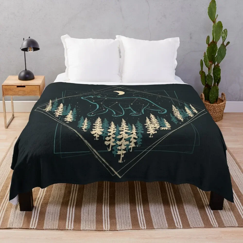

The Heaven's Wild Bear Throw Blanket Thermals For Travel halloween Multi-Purpose Blankets
