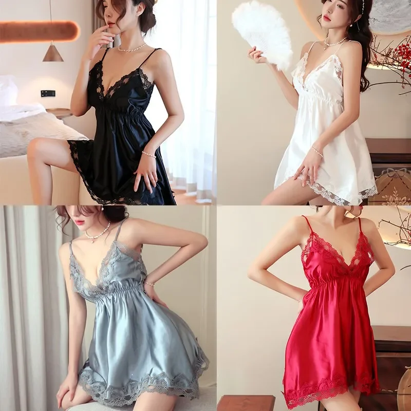 

Babydolls Female camisole nightgown passionate perspective seductive new sexy pajamas erotic sexy lingerie woman Women's pajamas