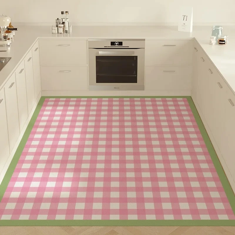 VIKAMA European-style Warm Dopamine-colored Carpets Can Be Fully Covered in the Home Kitchen the Bathroom Door and Bedside Rugs