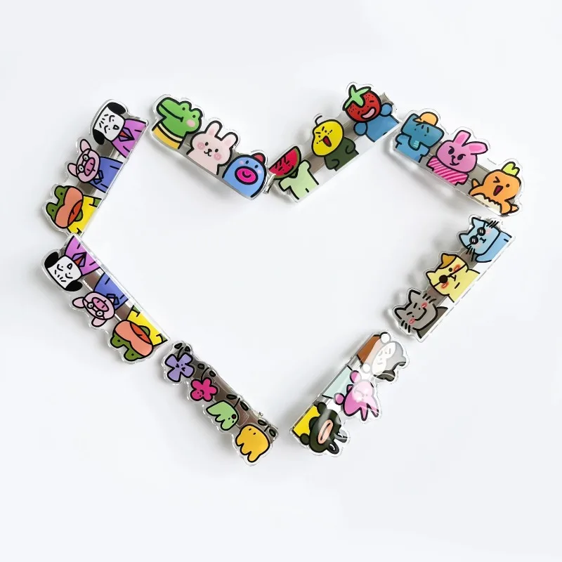 12PCNew Girl Cute Colorful Drop Shape HairClips Sweet Hair Clip Kids Hair Clip Slip Clip Custom Acrylic Hair Clip view 6