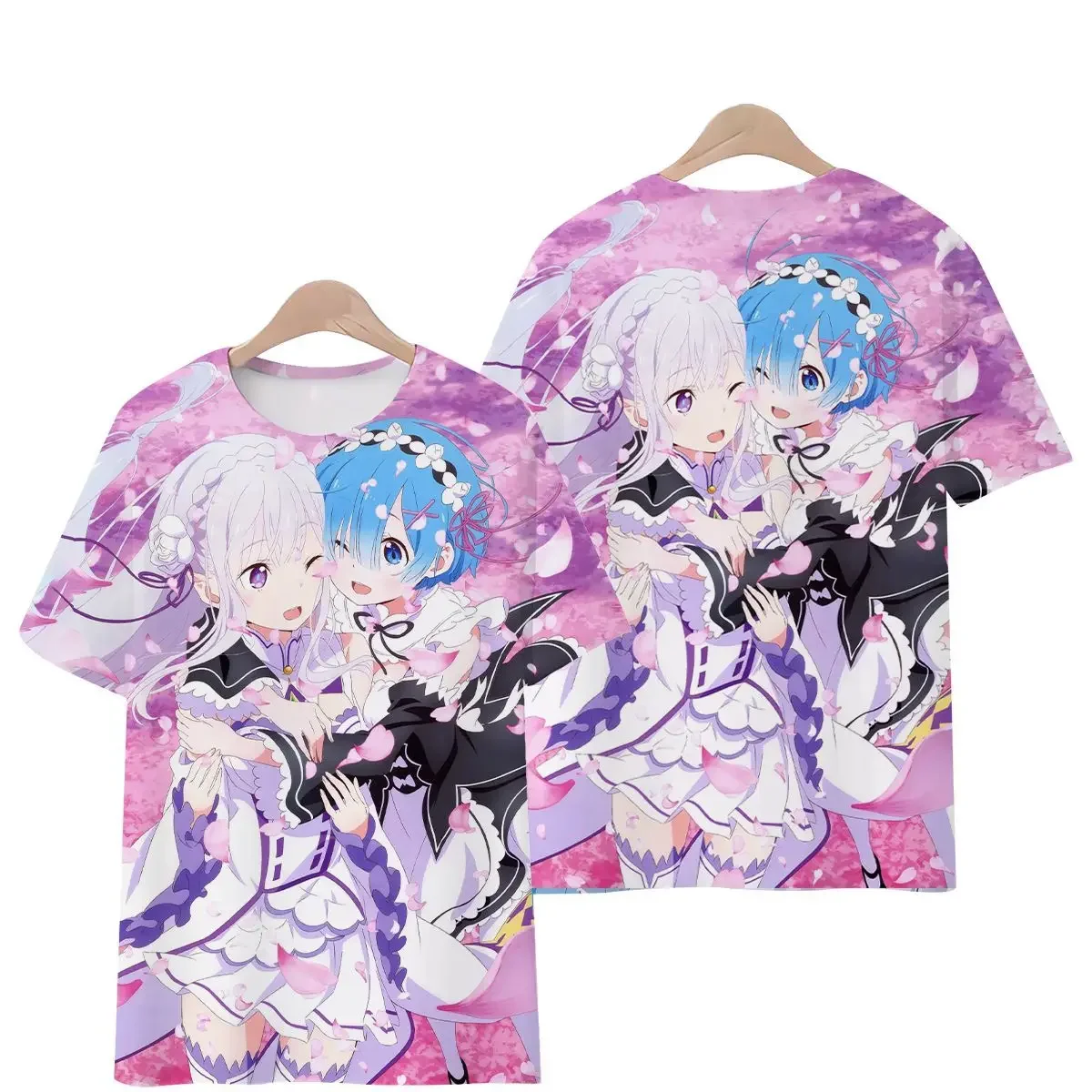 Starting From Scratch World Life Anime Men's and Women's Short-sleeved Printed T-shirt Two-dimensional Summer Clothes