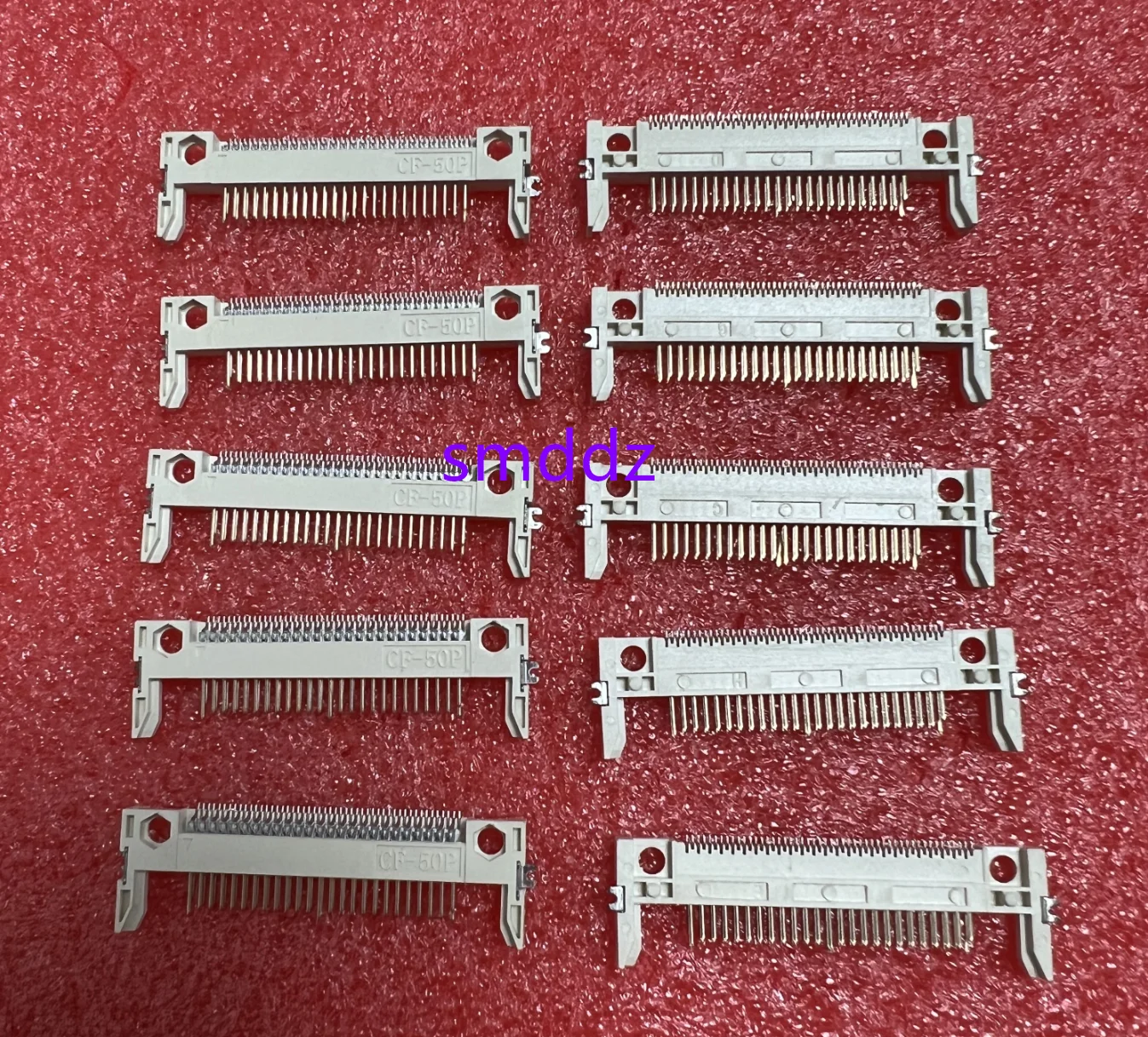 10pcs /  CF card holder SMT patch CF-50P long arm 13.7mm spacing (on board connector)