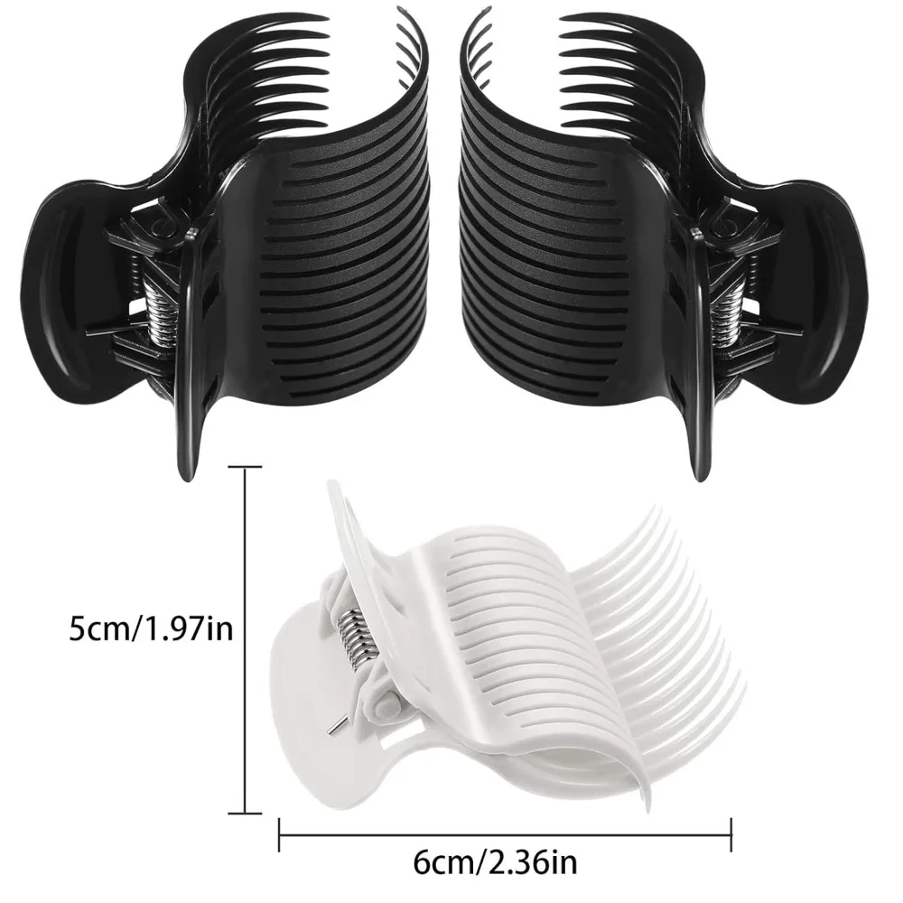 12Pcs Professional Hair Rollers Hot Roller Clips Hair Curler Claw Clips Replacement for Women Girls Hair Section Styling