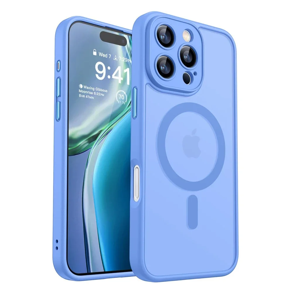 Luxury Matte Translucent Shockproof Magnetic Case For Magsafe For iPhone 17 16 15 14 Plus 13 12 11 18 Pro Max 17Air 16e Cover