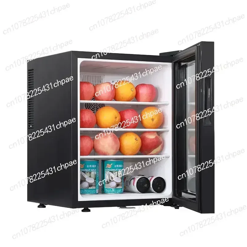 30L Air Cooling Glass Door Portable Refrigerator 30L Mini Bar Fridge for Home Car Dual Use