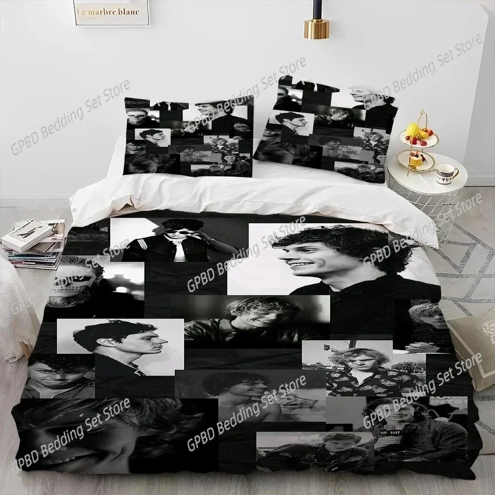 Luxury New 3D Print Cute Evan Peters Movie TV Actor Bedding Set Duvet Cover Bed Set Quilt Cover Pillowcase king Queen Size