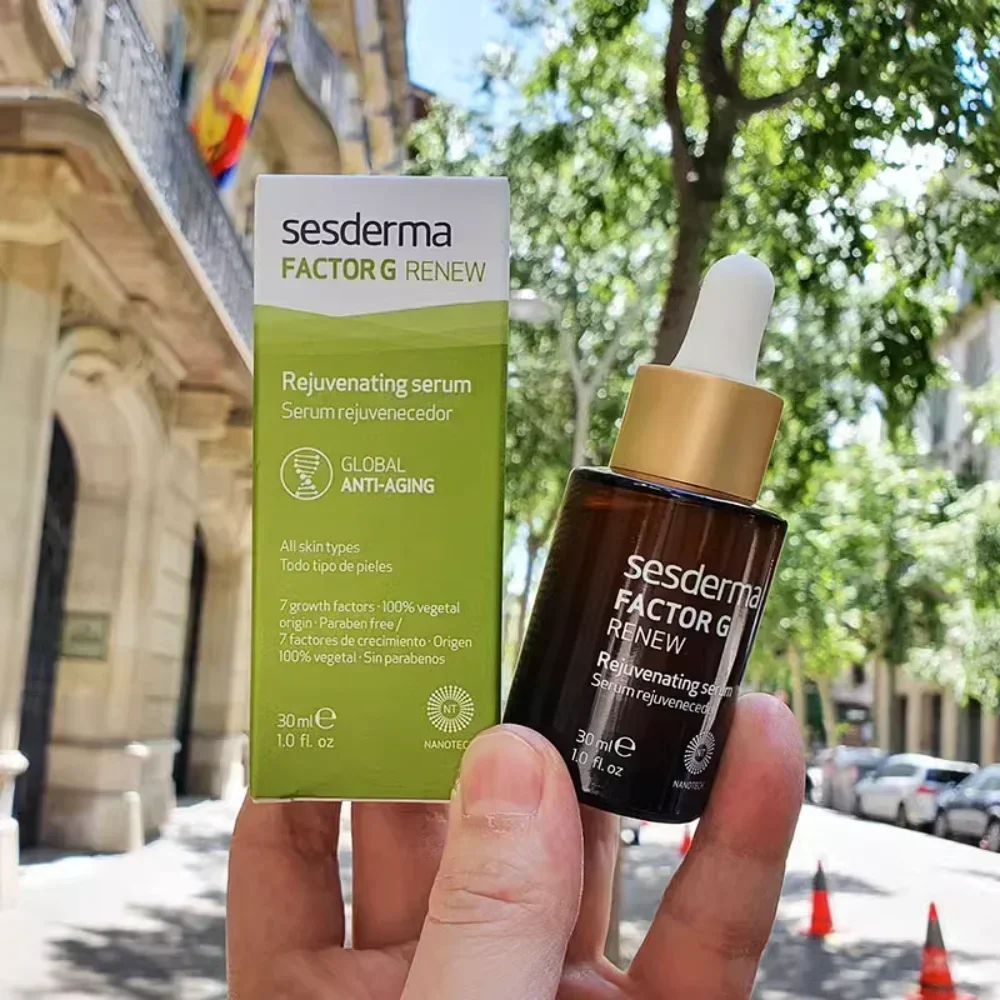 Suero de crecimiento del Factor de Sesderma de España, reparación antiarrugas, promueve la regeneración del colágeno, antienvejecimiento, reafirmante, brillo, cuidado de la piel