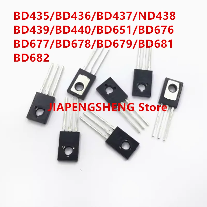 20 new original  BD435/BD436 BD437 BD438 BD439 BD440 BD651 BD676 BD677 BD678 BD679 BD681 BD682 TO126 transistors