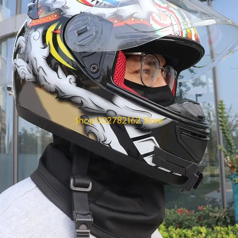 

547B Balaclava Face Mask, Winter Fleece Warm Neck Gaiter, Windproof Cycling Cap Motorcycle Ski Scarf for Men/Women