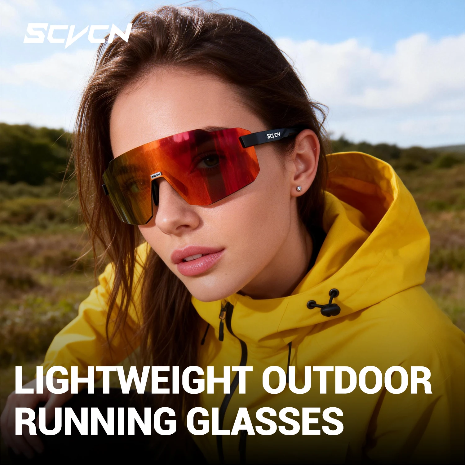 SCVCN Outdoor Cycling Photochromic Glasses Sports Night-riding Sunglasses UV400 Hiking Eyewear Camping Accessories Ultralight
