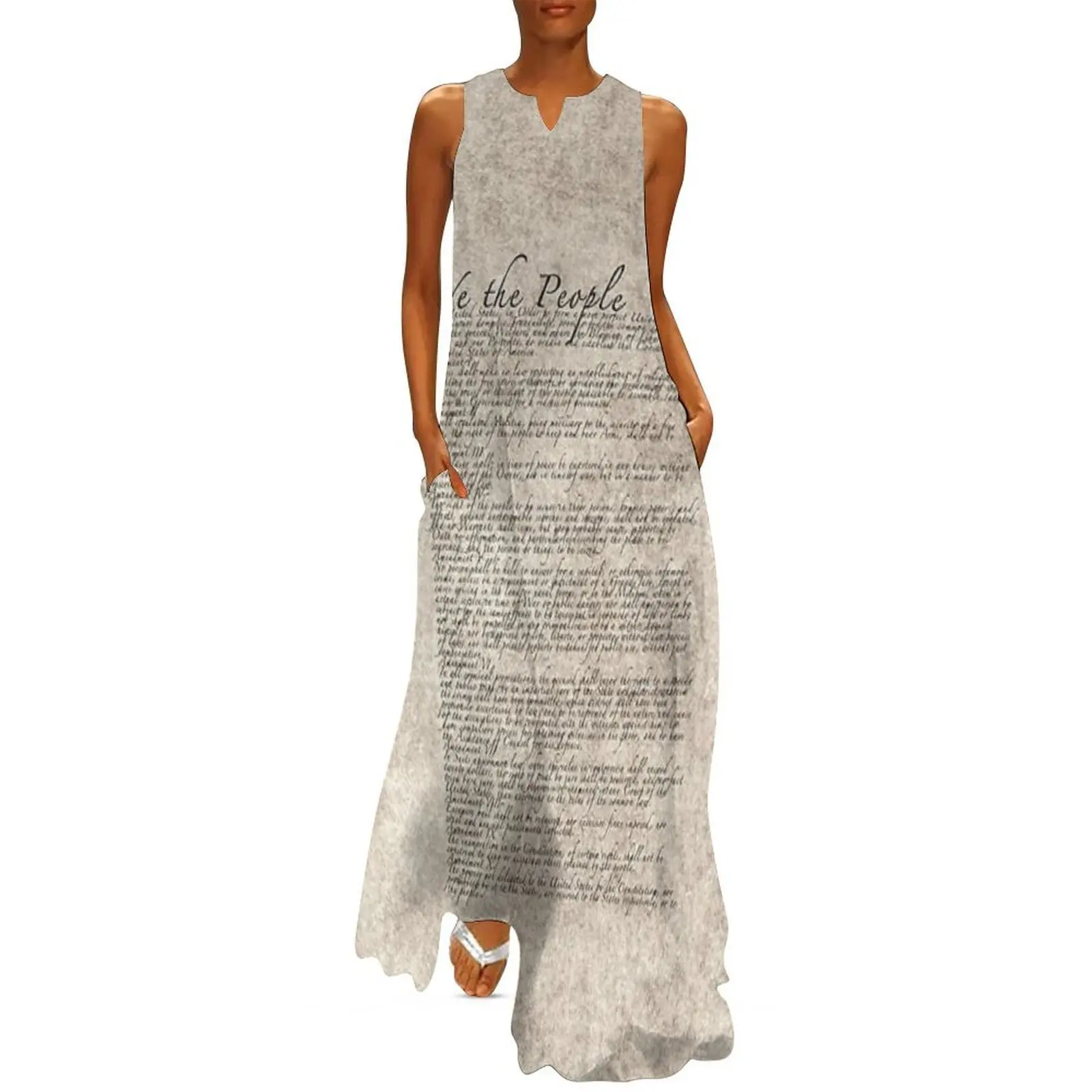 

US Constitution - United States Bill of Rights Long Dress wedding dresses for woman summer dresses womens 2025