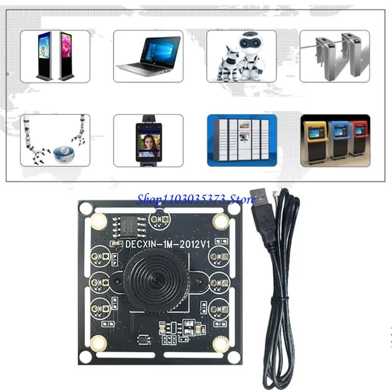 D46B USB وحدة الكاميرا الصناعية 100 درجة لا يوجد لوحة تجميع عدسة تشويه 720p