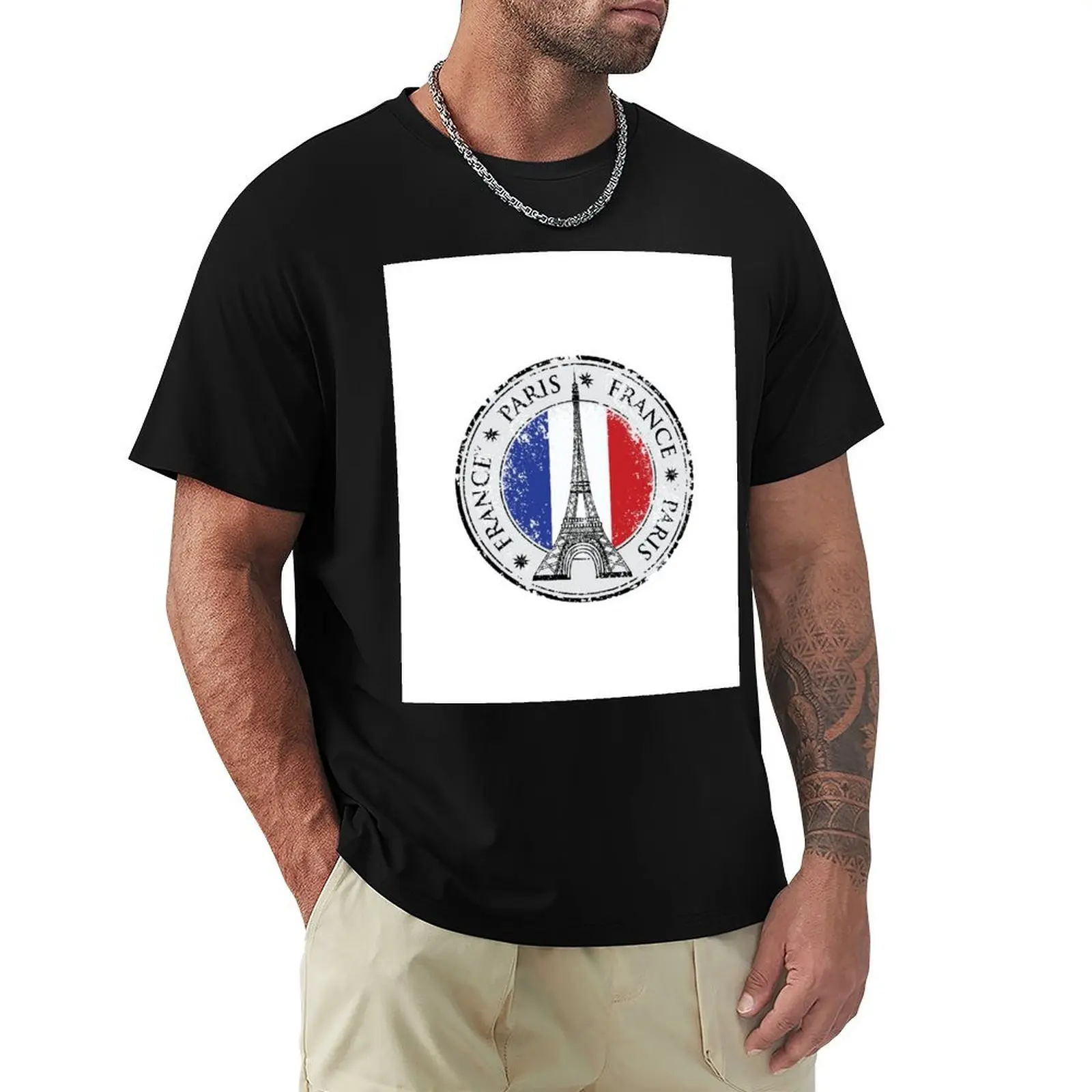 

Paris Travel Sticker, France T-Shirt korean fashion fashion shirts funny shirt cotton shirts graphic tee clothes for men