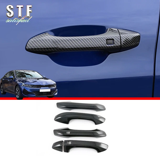 

Накладка на дверную ручку из углеродного волокна для Kia K5 Optima (DL3) 2020 2021, автомобильные аксессуары, наклейки W4