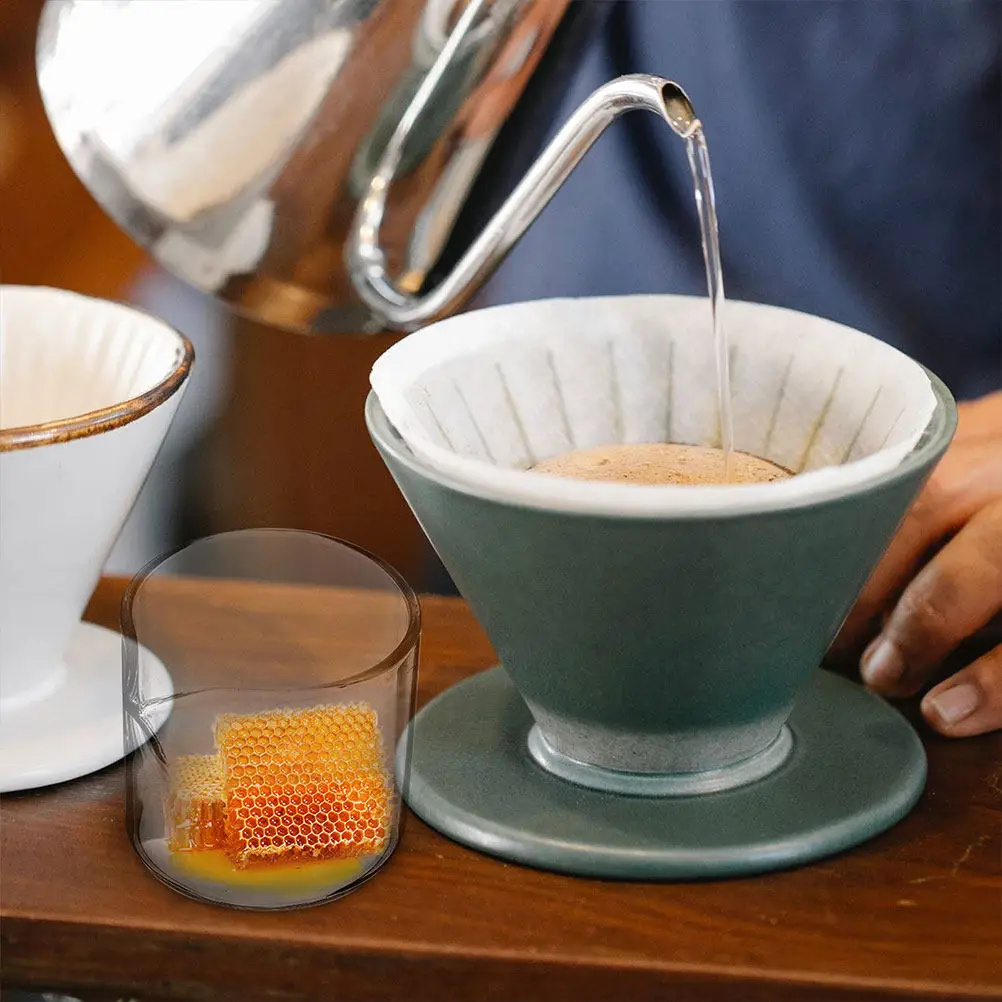 3Pcs Small Glass Creamer Pitcher Milk Pitcher Set for Coffee Bar Latte Art Syrup Dispenser Hot Butter Maple Syrup Salad Dressing