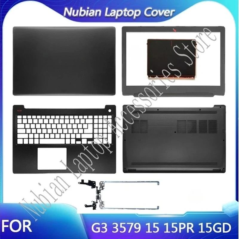 

For G3 15 3579 15PR Series Laptop LCD Back Cover/Front Bezel/Palmrest/Bottom Base/Hinges Black Case Red