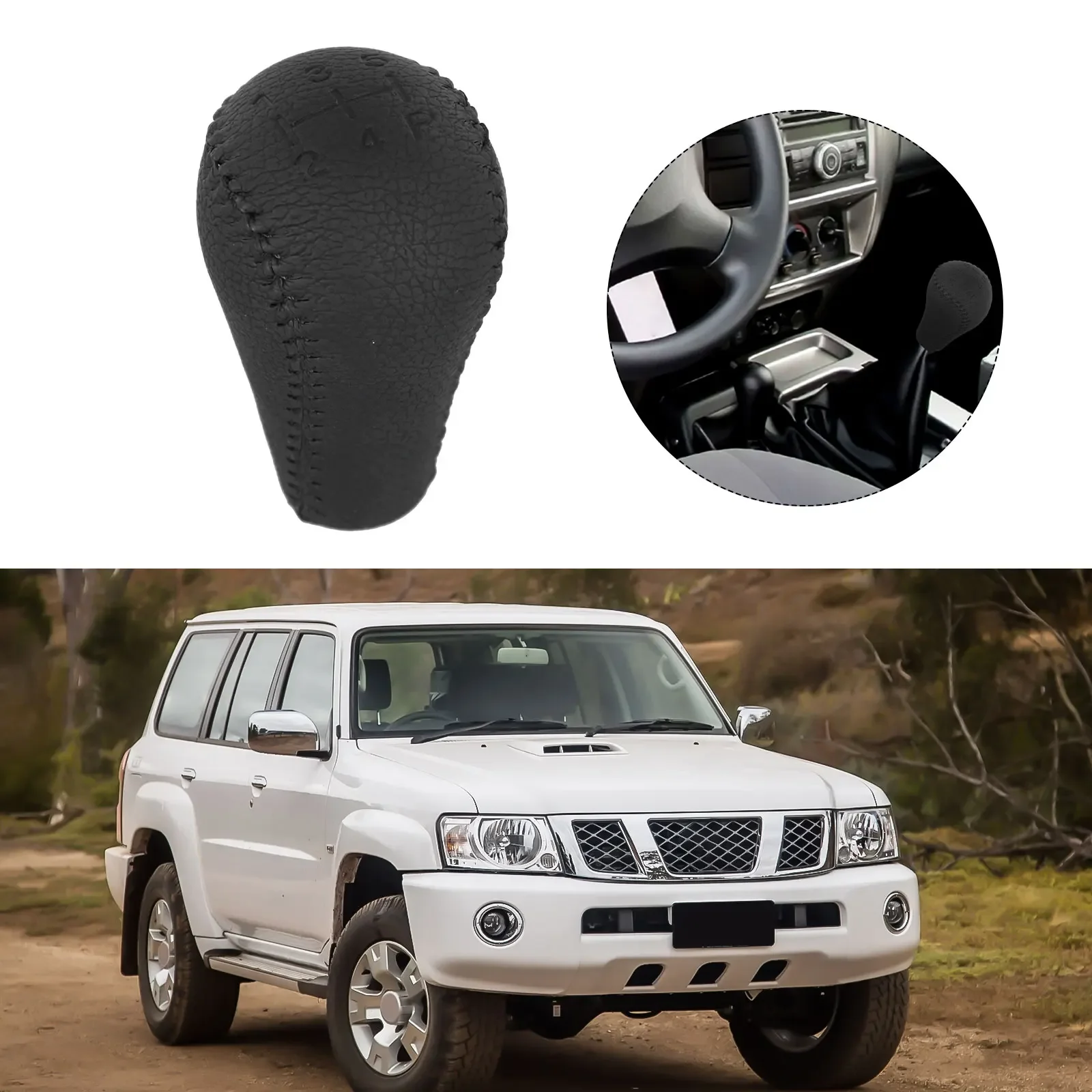 

5/6 Speed Leather Gear Shift Knob For Nissan For Navara D40 For Frontier 05-15 Car Gear Shift Konb Gaiter Shifter Knob