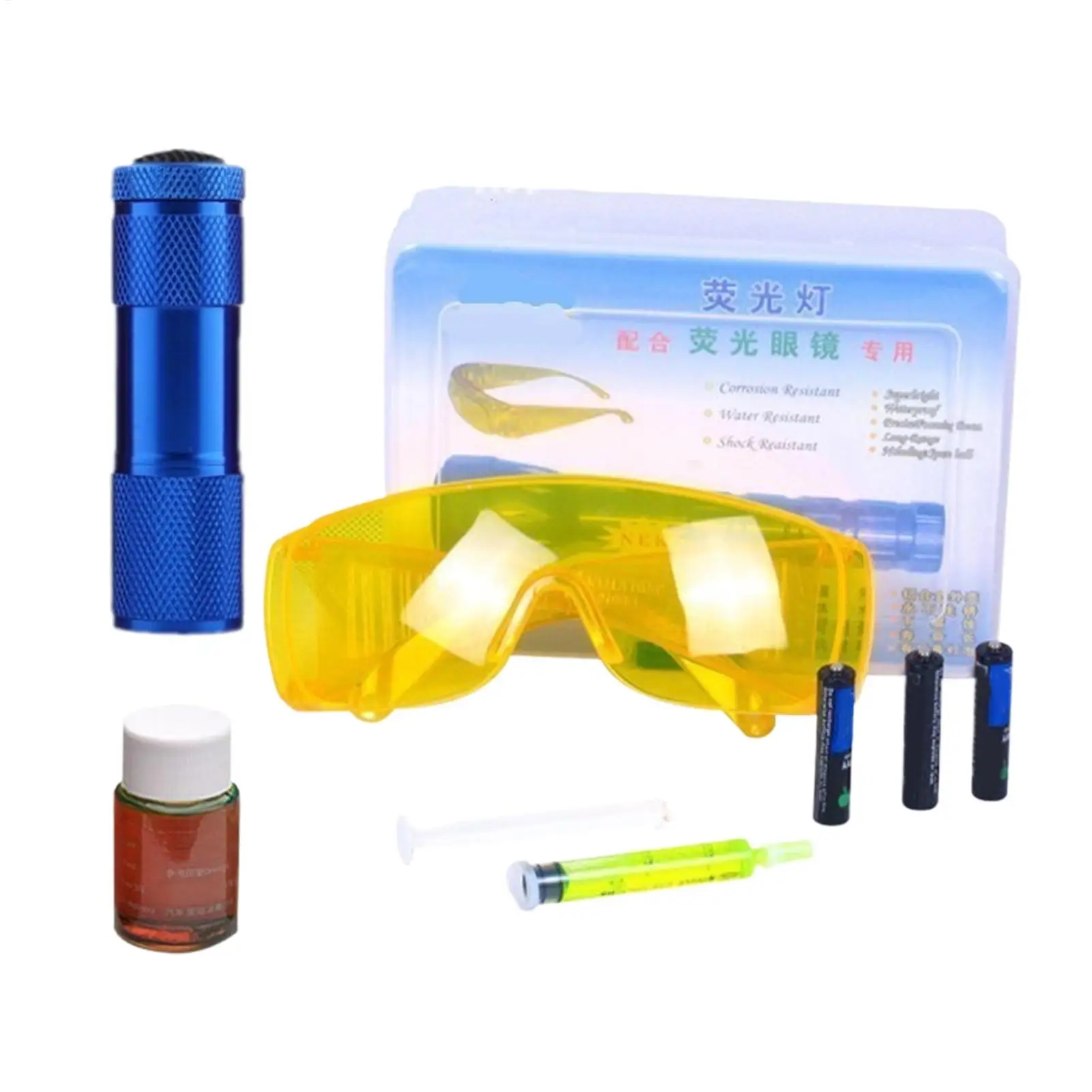 Auto Car Leak Detection Tool Air Conditioning Repair Kit Fluorescent  AC Diagnostic Tool Leakage Tester UV Dye For Refrigerators