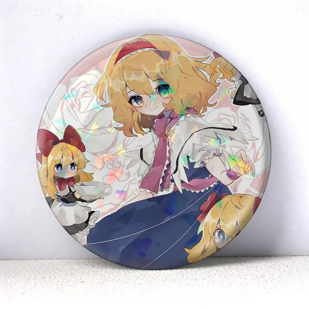 Alice Margatroid TOUHOU   75mm 44mm 25mm Brooch Backpack Hat Pins Accessories Toys Badge