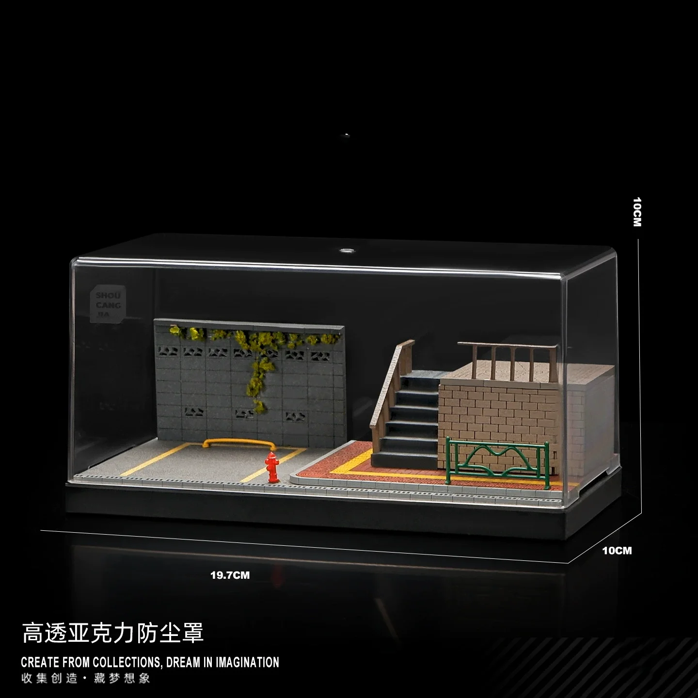 High Transparency Acrylic Dustproof Parking Display Rack for 1/64 Scale Collector Diecast Model Cars