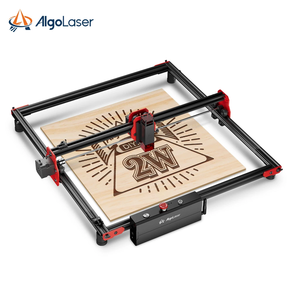 Algolaser DIY Kit Laser Engraver 2W Laser Power DIY Engraving Machine Ultra Fine Spot Size 0.08mm*0.04mm for Carving Basswood