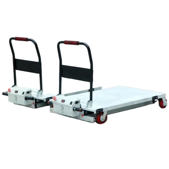 Hot Sale Cheap Price Hydraulic Manual Scissor Lift Table Truck Trolley   table car trolley  hand aluminium trolley logistics