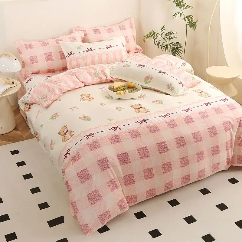 ‌Minimalist Modern Bed Cover Soft Skin-Friendly Comfort Single Double Size  Breathable Lightweight All-Season Home Essential