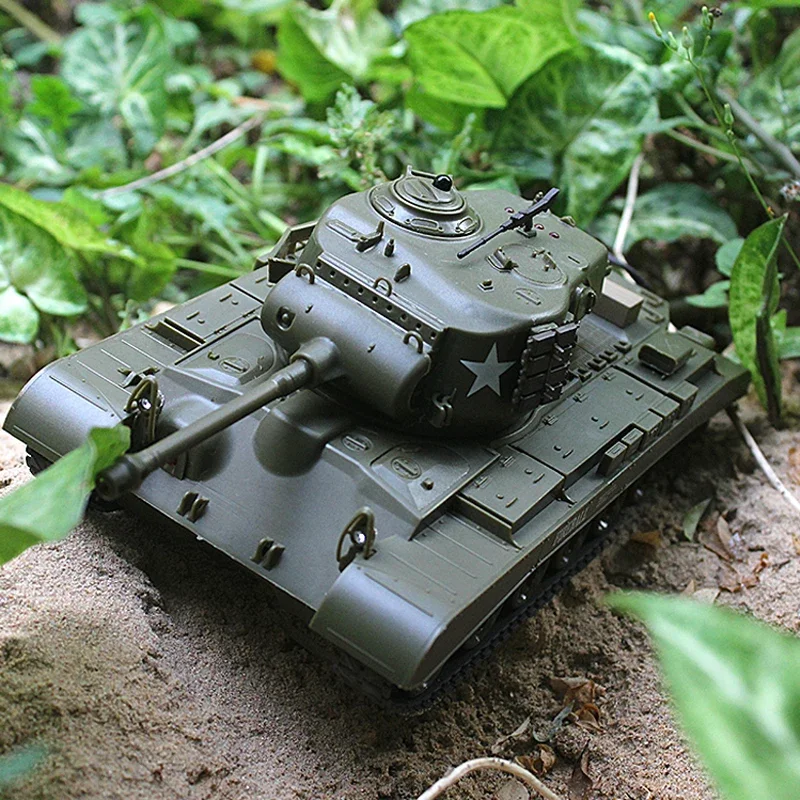 Henglong-Sherman Vs Panxing Infrared Combat Tank, RC Strike Armadura, Controle Remoto Modelo Tanque, 1:30 Juventude Brinquedo