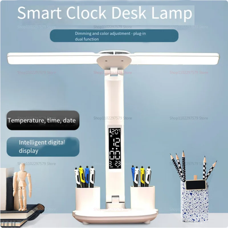 LED-Tischlampe, Augenschutz, Touch-Dimmung, Schreibtischleuchte mit USB-Aufladung, faltbare Nachttischlampe für Kinder, für Schlafzimmer, Büro