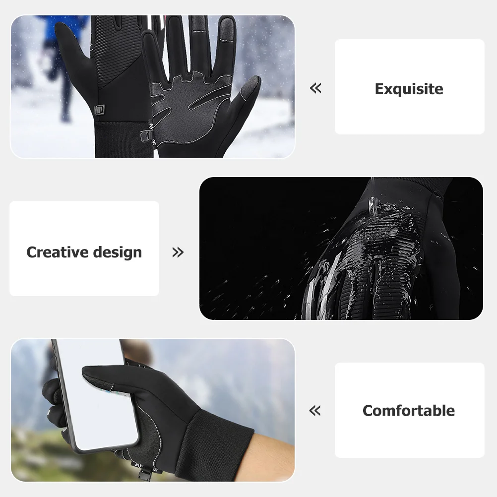 1Pair Wear Resistant Riding Gloves Touch Screen Durable Half Finger Design for Cycling Camping Sports Fishing Gloves