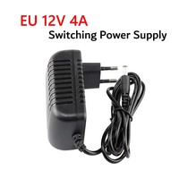 EU 12V 4A Switching Power Supply AC 110V~220V To DC 12V Power Adapter 2.1mm*5.5mm Lighting Transformer For LED Light CCTV Camera