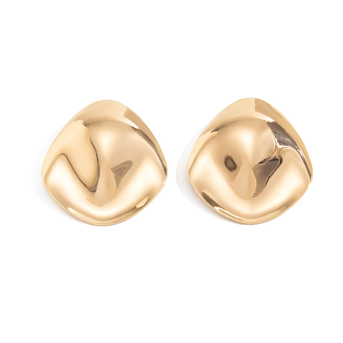 Ingemark Hyperbole مقعر محدب الهندسة وأقراط المرأة العصرية المعادن غير النظامية مثقوب أقراط 2026 جديد مجوهرات الحفلات #5