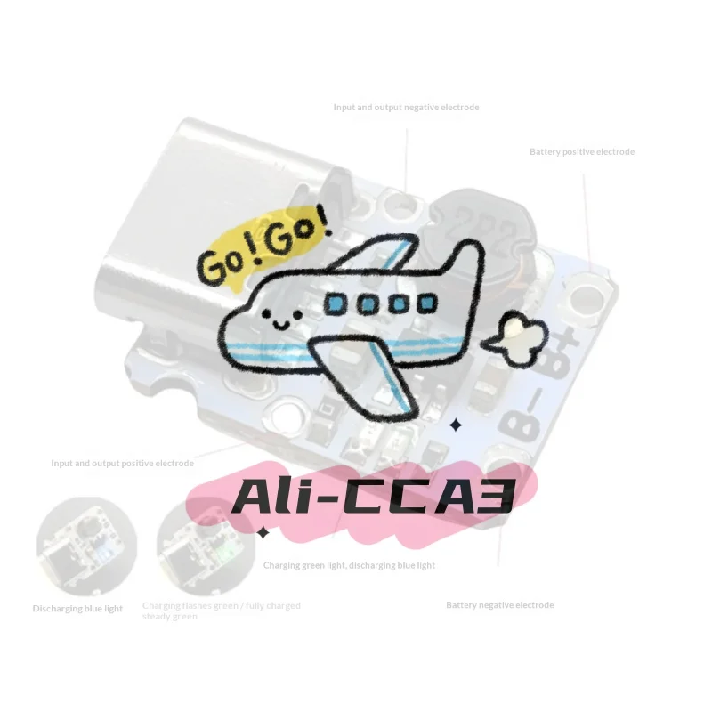 

1Pcs Type-C Lithium Battery Charging Protection Boost Power Supply Board 5V Charge And Discharge Integrated Module