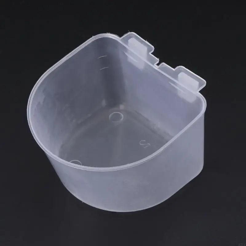 E7CC 5 Pack Bird Feeding Dish Plastic Bowl Cage Cup for Parakeet Conure Lovebird