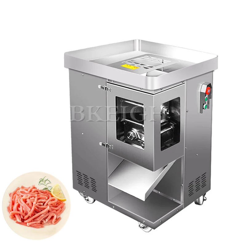 Stainless Steel Meat Cutter, Fully Automatic Electric Commercial Shredder, One-Time Molding