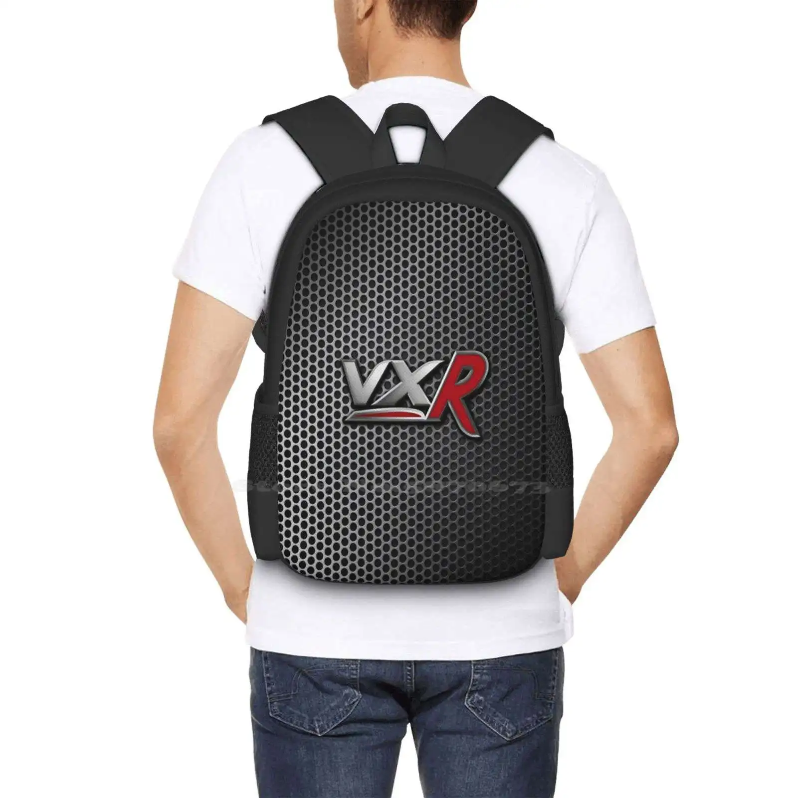 Vxr Vauxhall Opel emblemat na stalowej kratce nastolatek studentka wzór plecaka torby designerskie Vxr Vauxhall Corsa Astra Gtc Opel