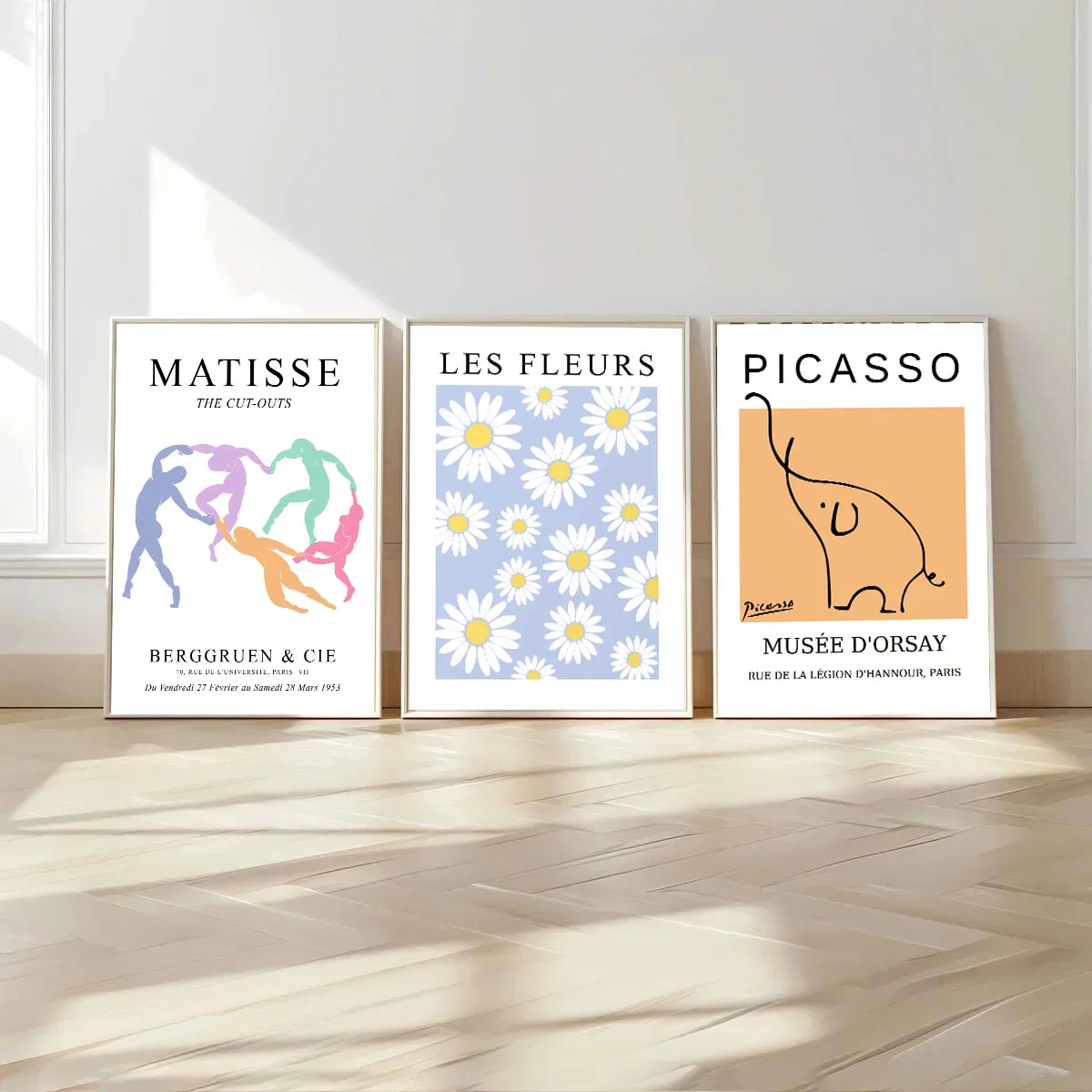 1pc frameless Canvas Painting Matisse Yayoi Kusama Pumpkin Body Leaf Birds Posters Canvas Painting Picasso Gallery Wall Art Prin