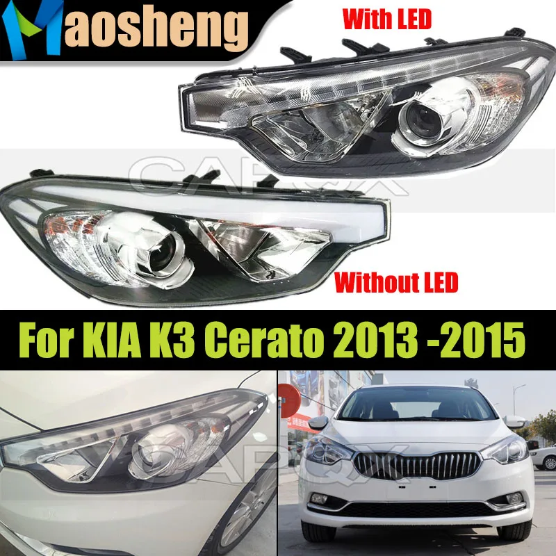 

Front Headlight Head Light For KIA K3 Cerato 2013 2024 2015 Headlamp Driver Light