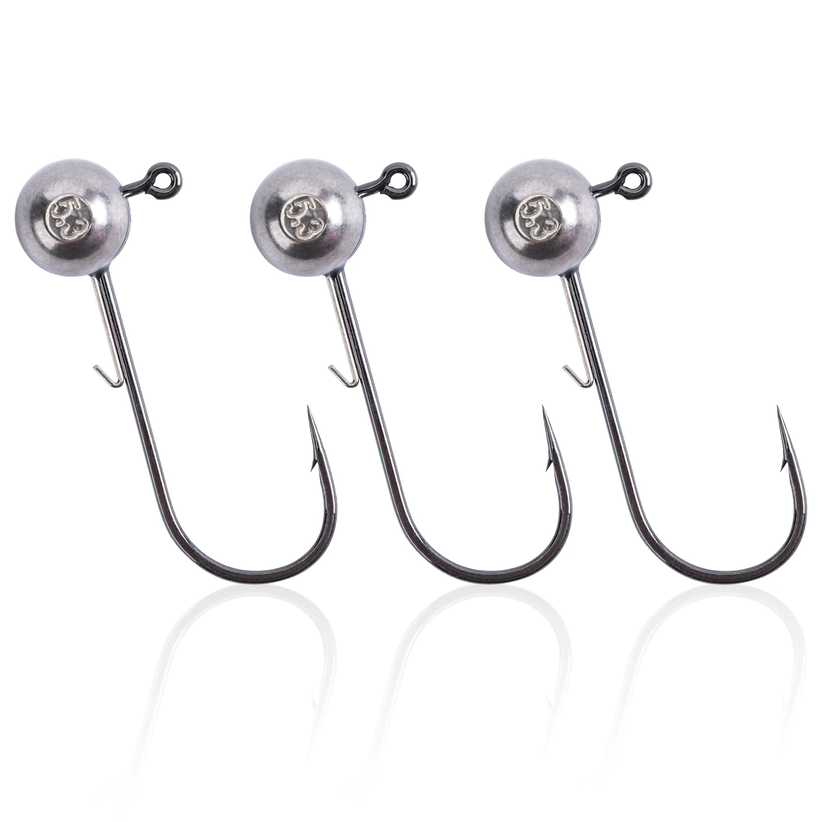 Goture Tungsten Jig Head Angelhaken 1,8 g 2,7 g 3,5 g 5,3 g 7 g gewichteter Haken Jig Angelhaken Weicher Wurm Jighaken zum Karpfenangeln 3